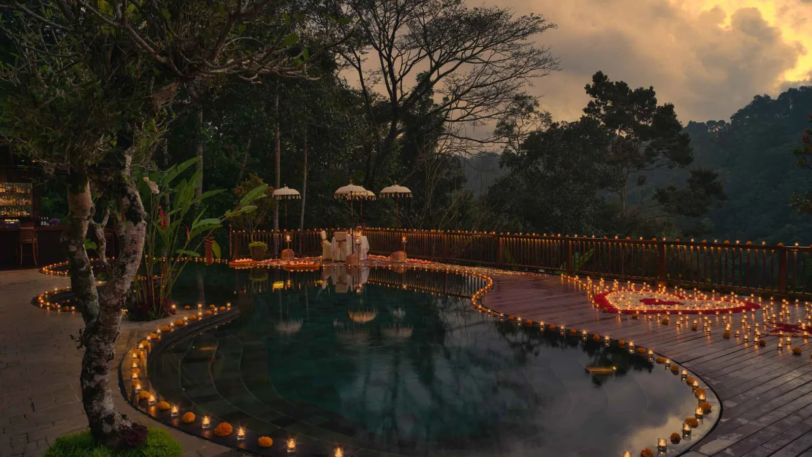 Moonlit Jungle Romance | Candlelit Poolside Dinner Experience